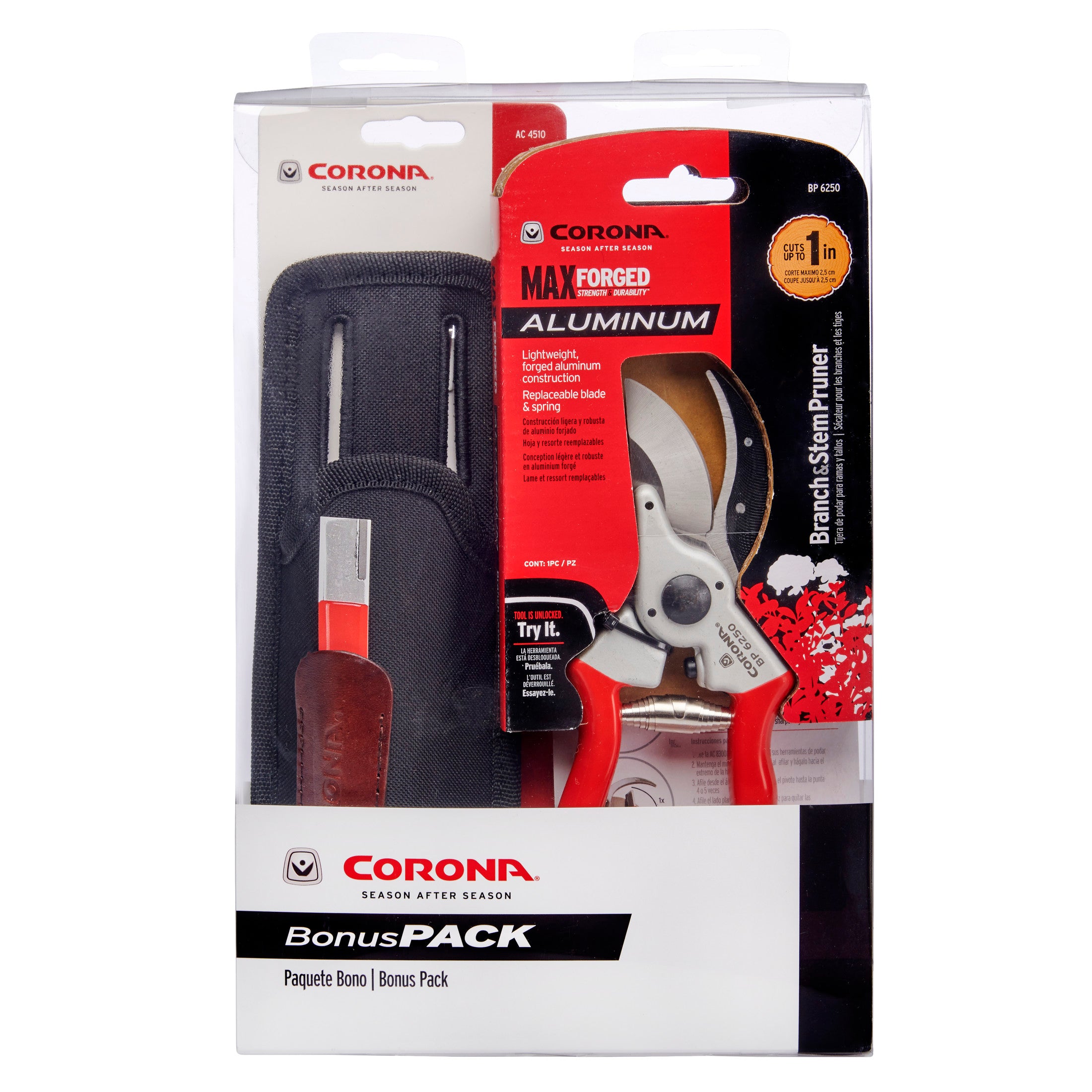 SP 6250 Aluminum Bypass Pruner Bonus Pack | Corona Clipper Inc.