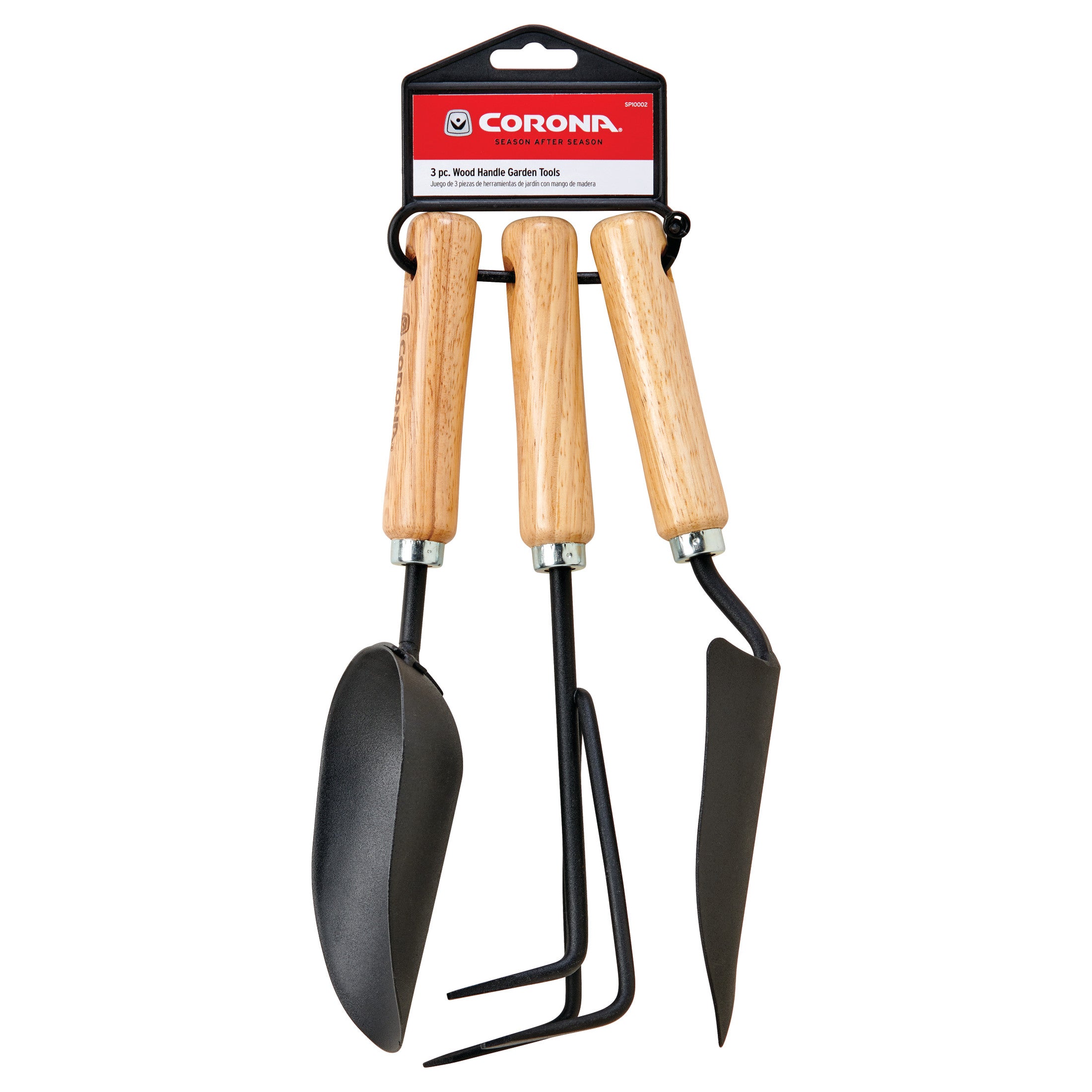 high quality garden tool set 3-Pc. Wood Handle Garden Tools