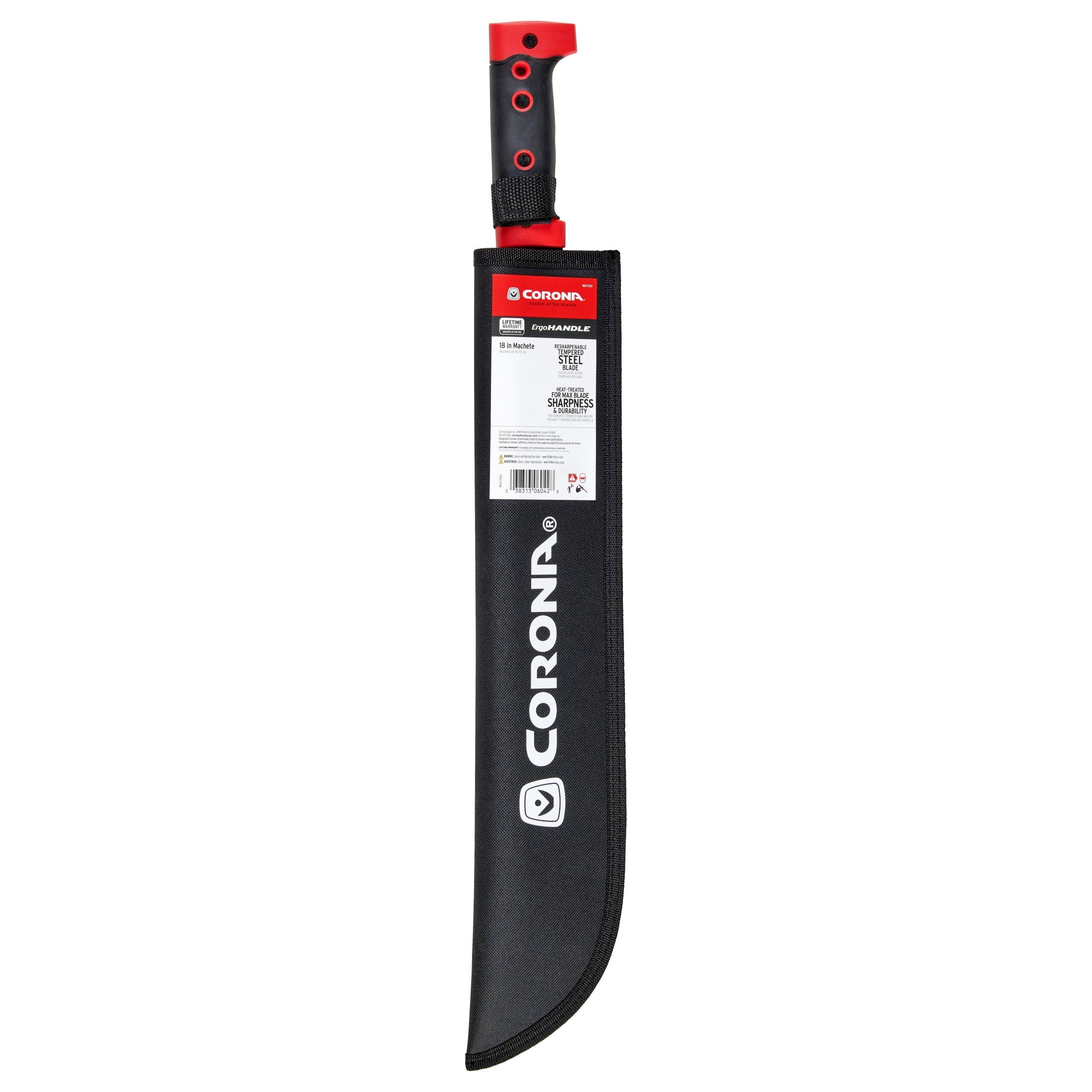 ErgoHandle Machete, 18 in. with Nylon Sheath | Corona Clipper Inc.