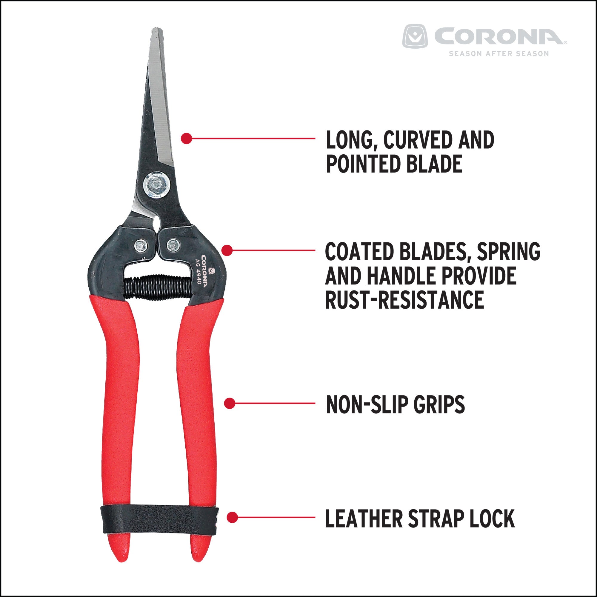 Long Curved Snips, 1-3/4 in. Blades