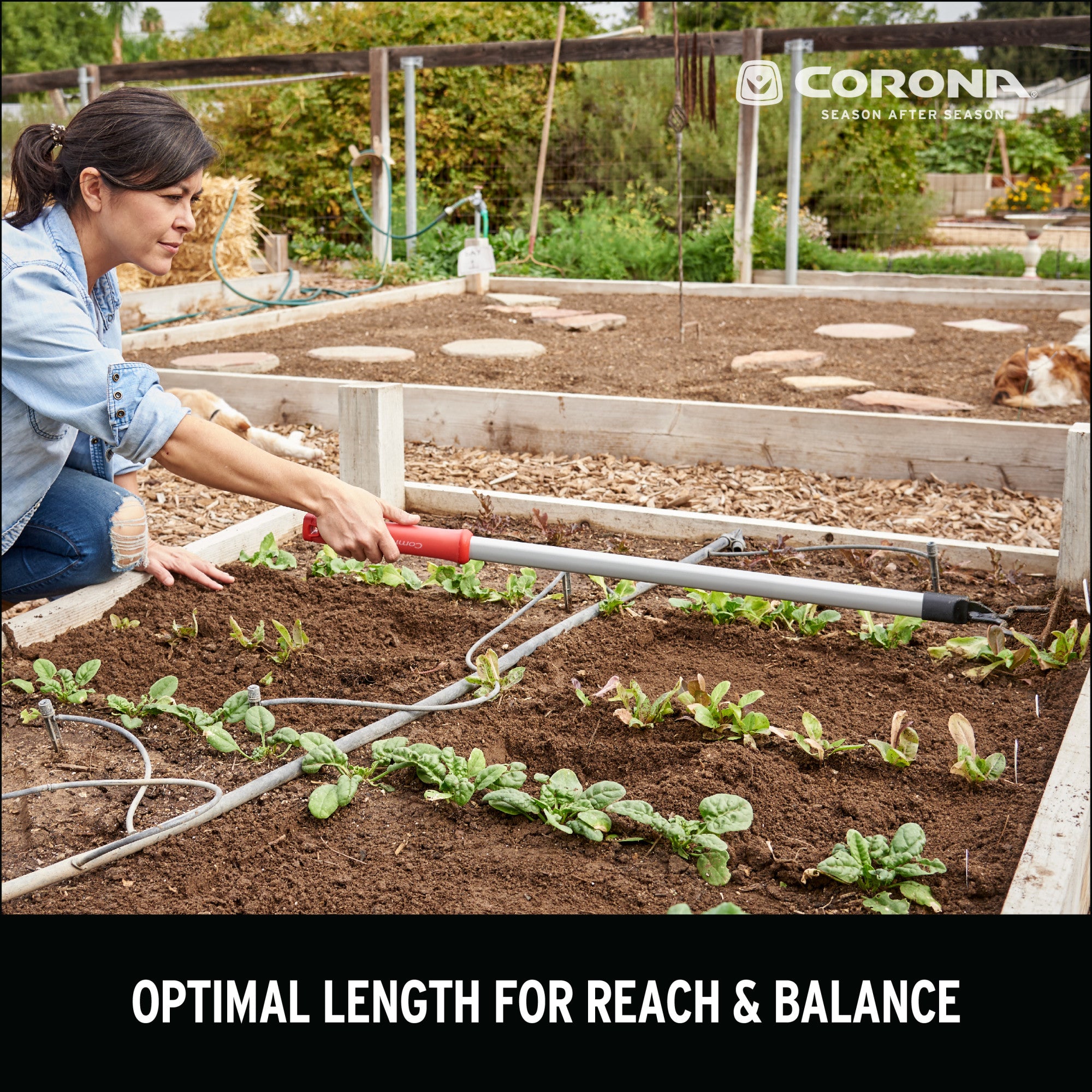 Extended Reach 7-Tine Rake with ComfortGEL® Grip