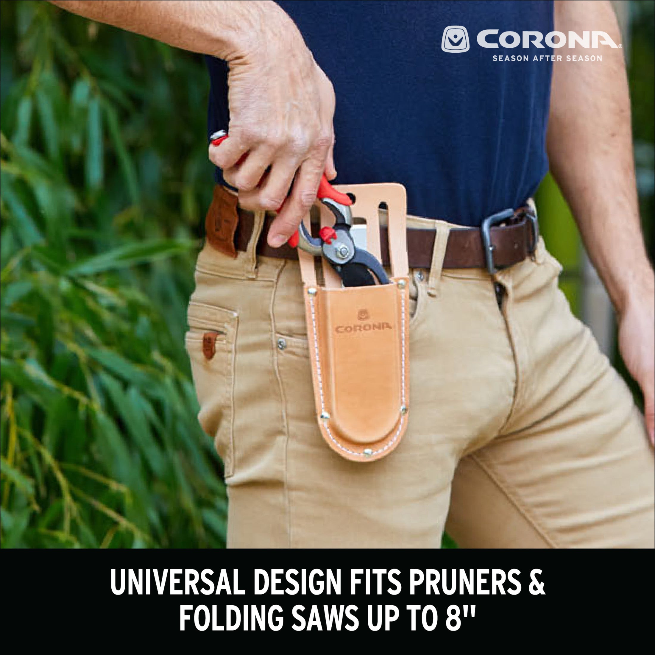 Leather Scabbard for Hand Pruners and Folding Saws