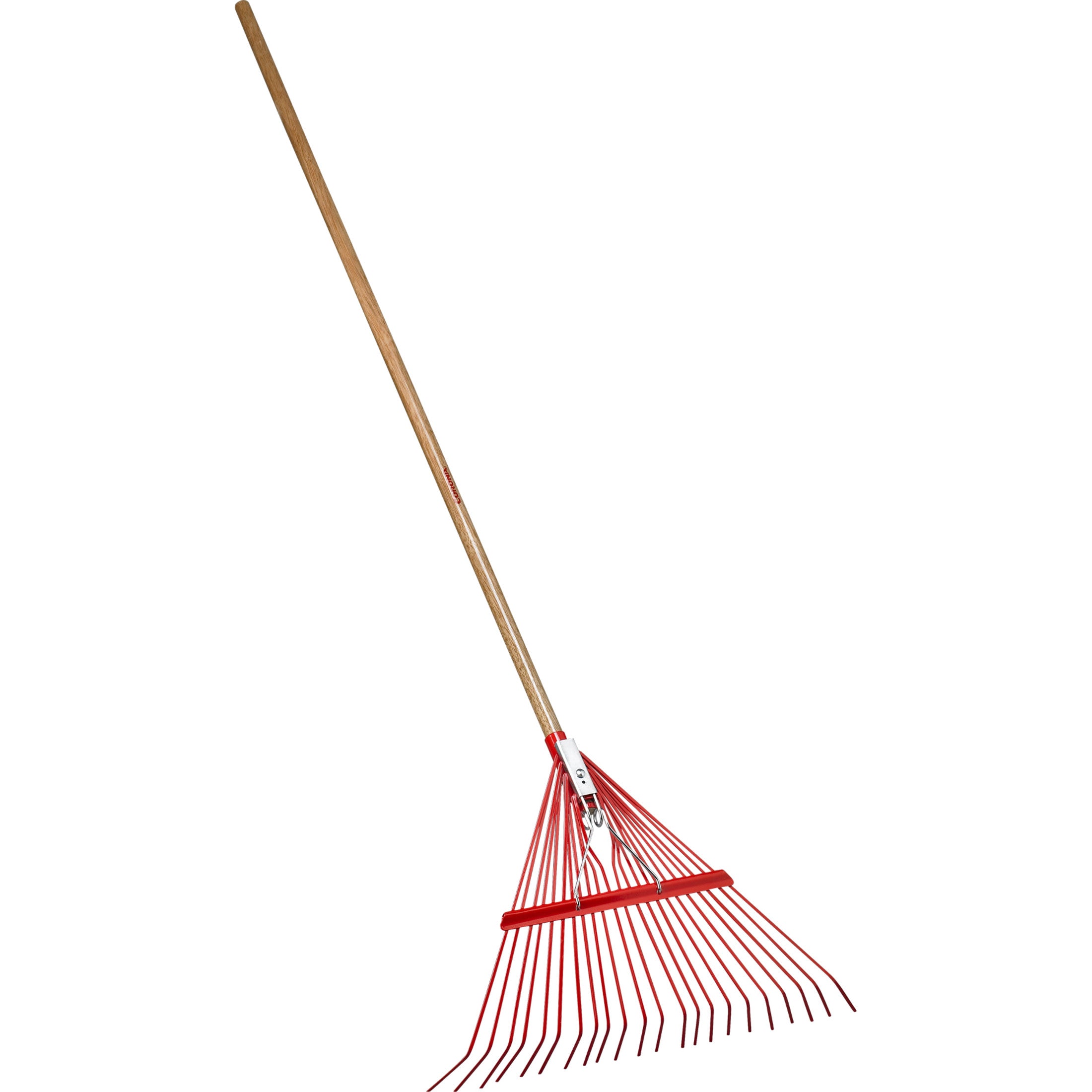 Spring Brace Rake, 22 in. Head, 22 Tines, Hardwood Handle