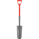 Closed-Back Drain Spade Shovel, 14-Gauge, 27 in. Solid-Core Fiberglass D-Grip Handle-2