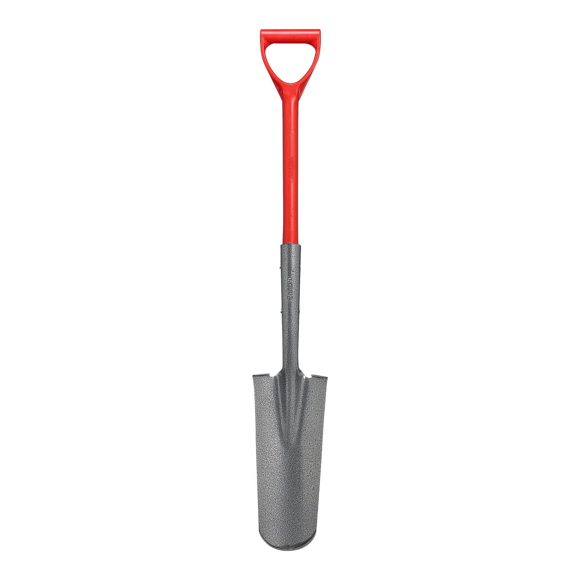 Closed-Back Drain Spade Shovel, 14-Gauge, 27 in. Solid-Core Fiberglass D-Grip Handle