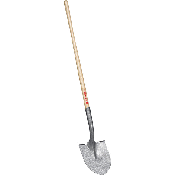 Round Point Shovel, 14-Gauge, 12 in. Head, 48 in. Wood Handle