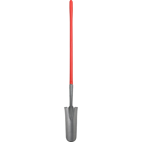 Closed-Back Drain Spade Shovel, 14-Gauge, 48 in. Solid-Core Fiberglass Handle