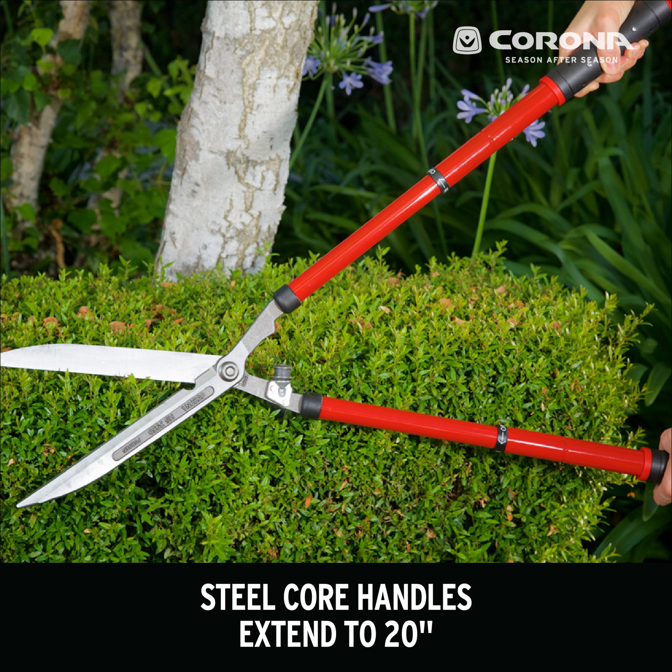 ExtendableREACH Hedge Shears, 10 in. Blades, 20 in. Steel Handles