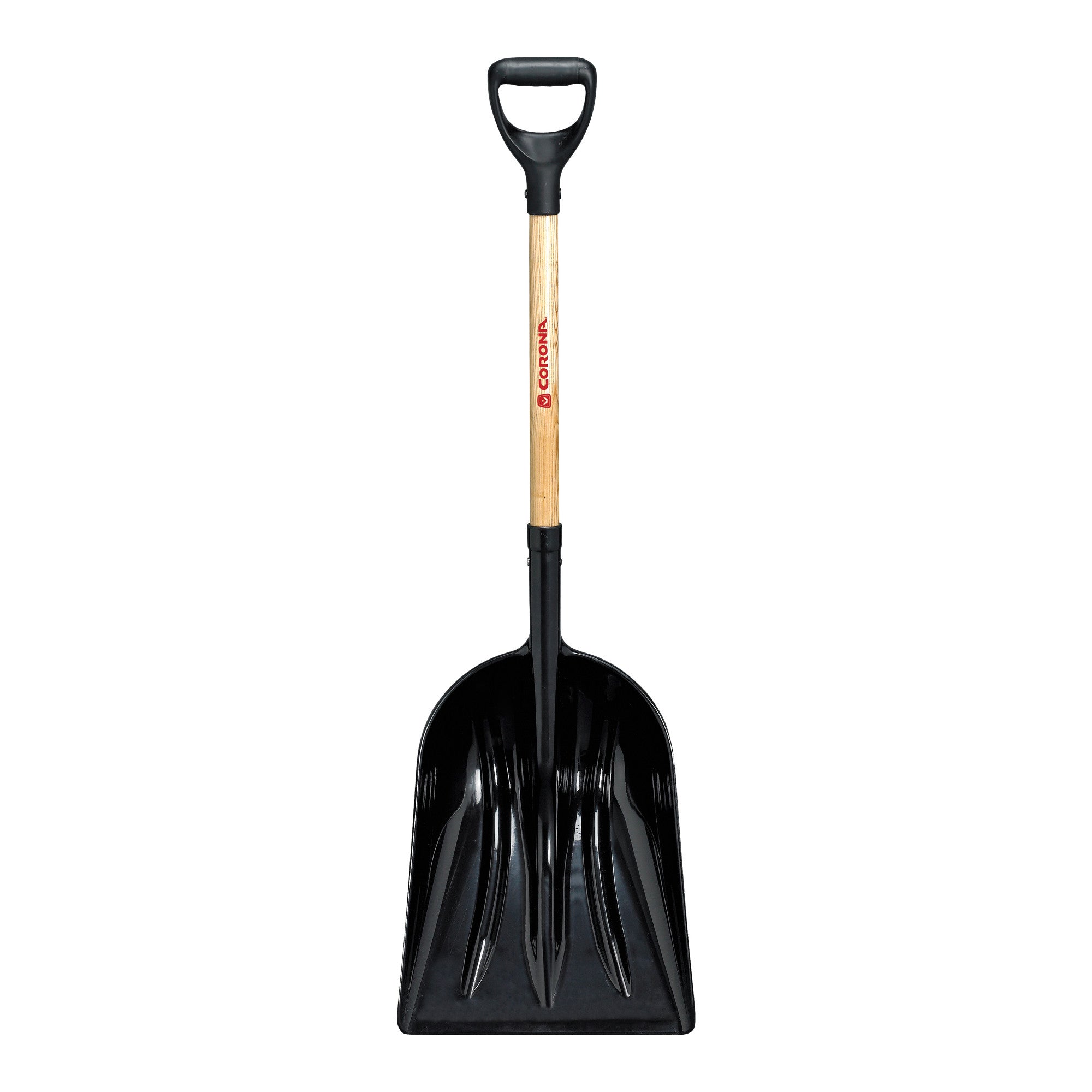 #12 Plastic Western Scoop Shovel, 30 in. Wood D-Grip Handle