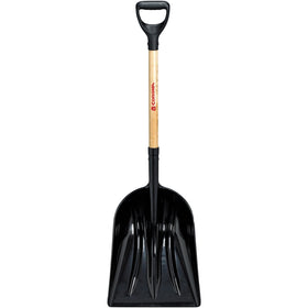 #12 Plastic Western Scoop Shovel, 30 in. Wood D-Grip Handle