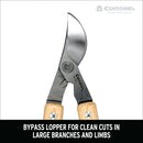 Wooden Handle Bypass Lopper, 26 in. 1-1/2 in. Cut Capacity-10