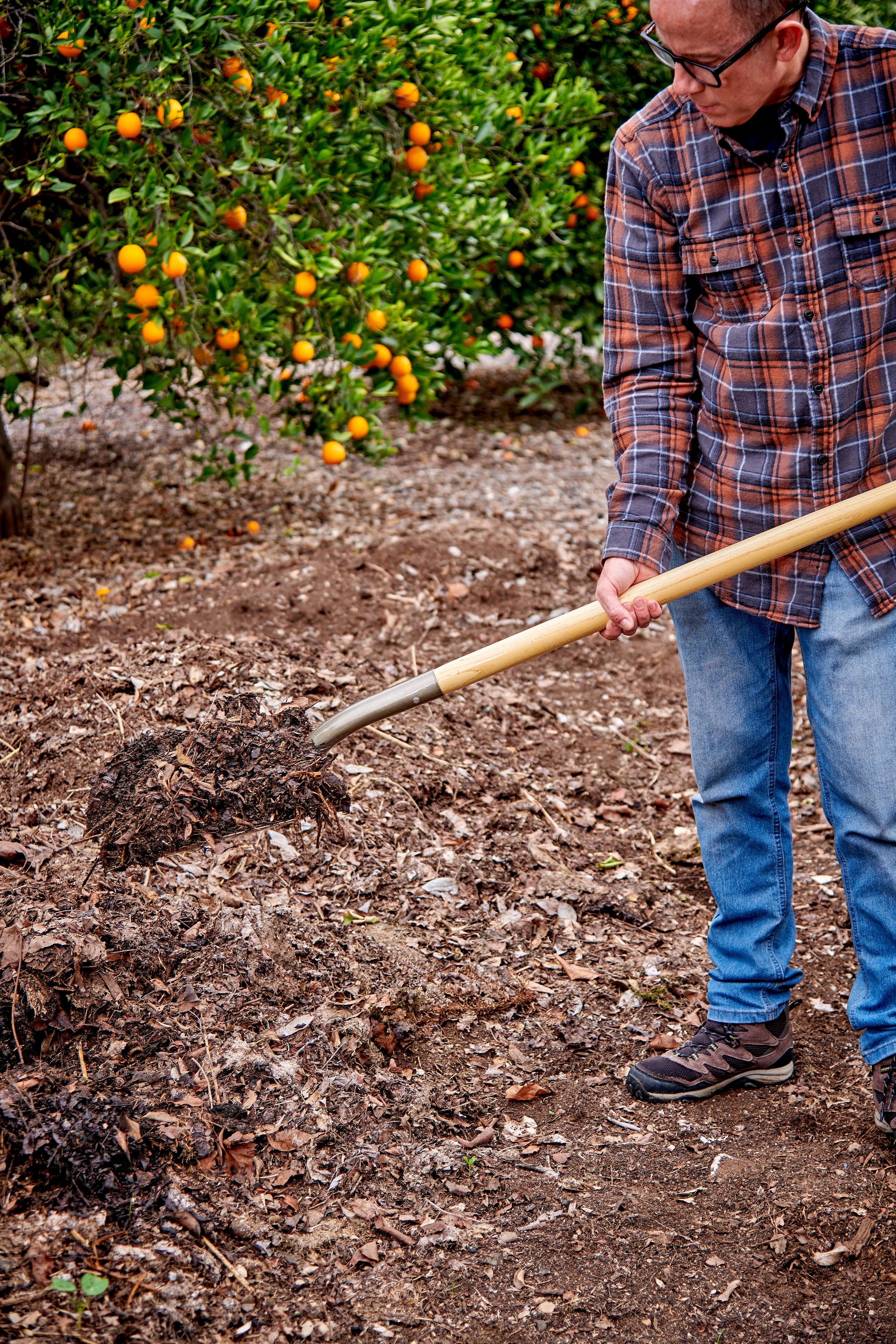 Square Point Shovel, 16-Gauge, 43 in. Wood Handle