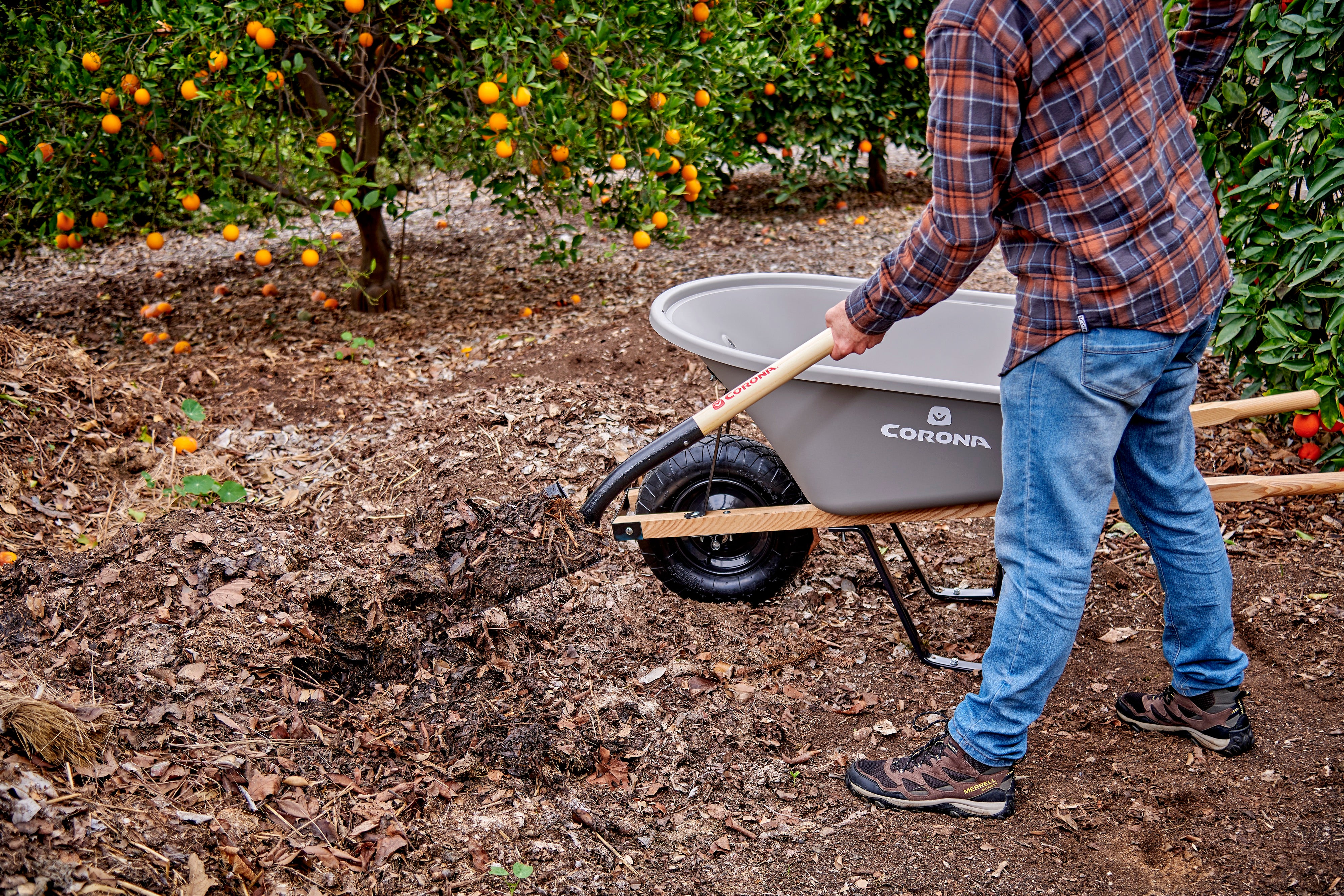 Square Point Shovel, 15-Gauge, 12. in Head, 48 in. Wood Handle