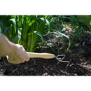 Mid-Handled Stainless Steel Claw Cultivator, Wood Grip, RHS Endorsed-4