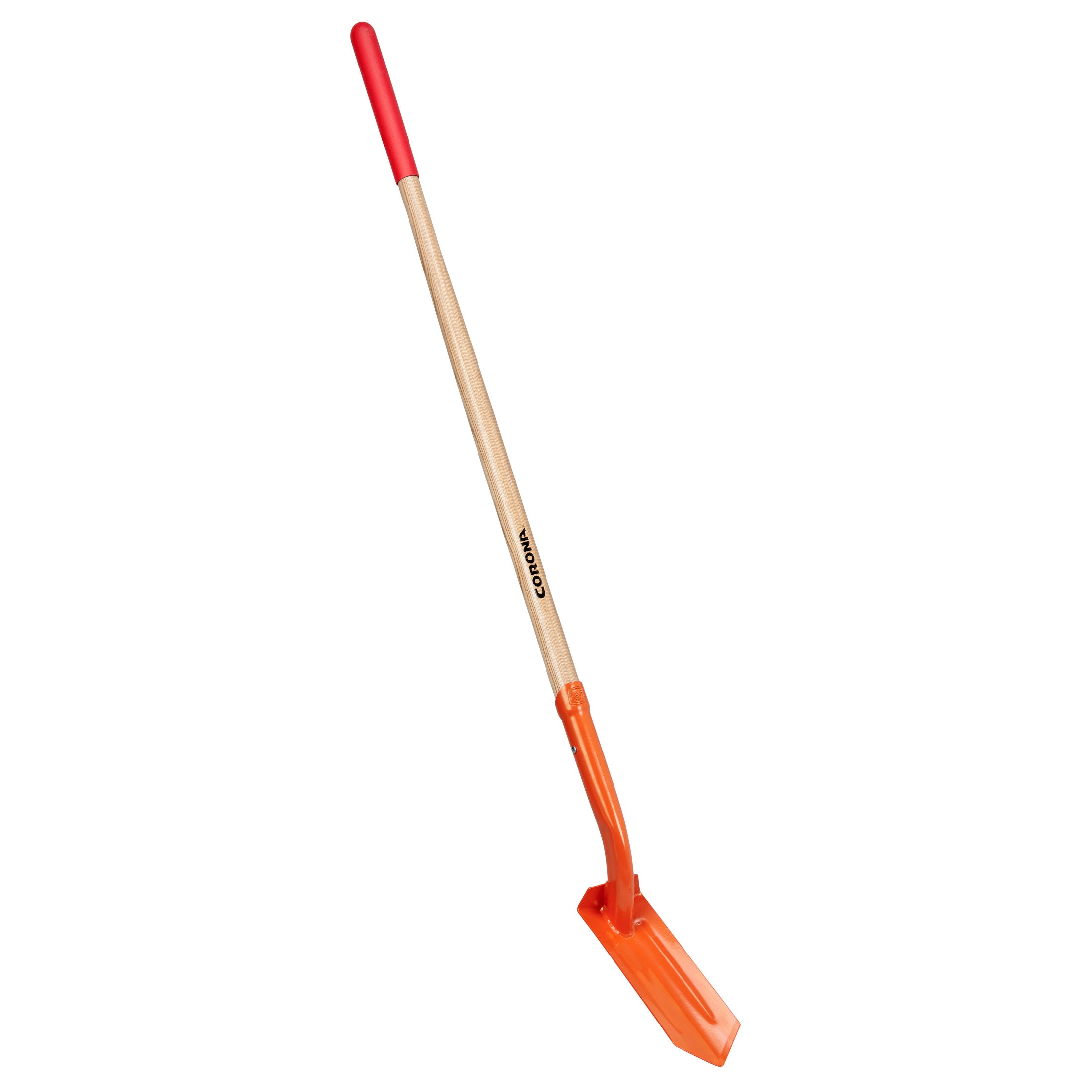 12-Gauge Trench Shovel, 35 Degree, 4 in., Hardwood Handle Poly Grip