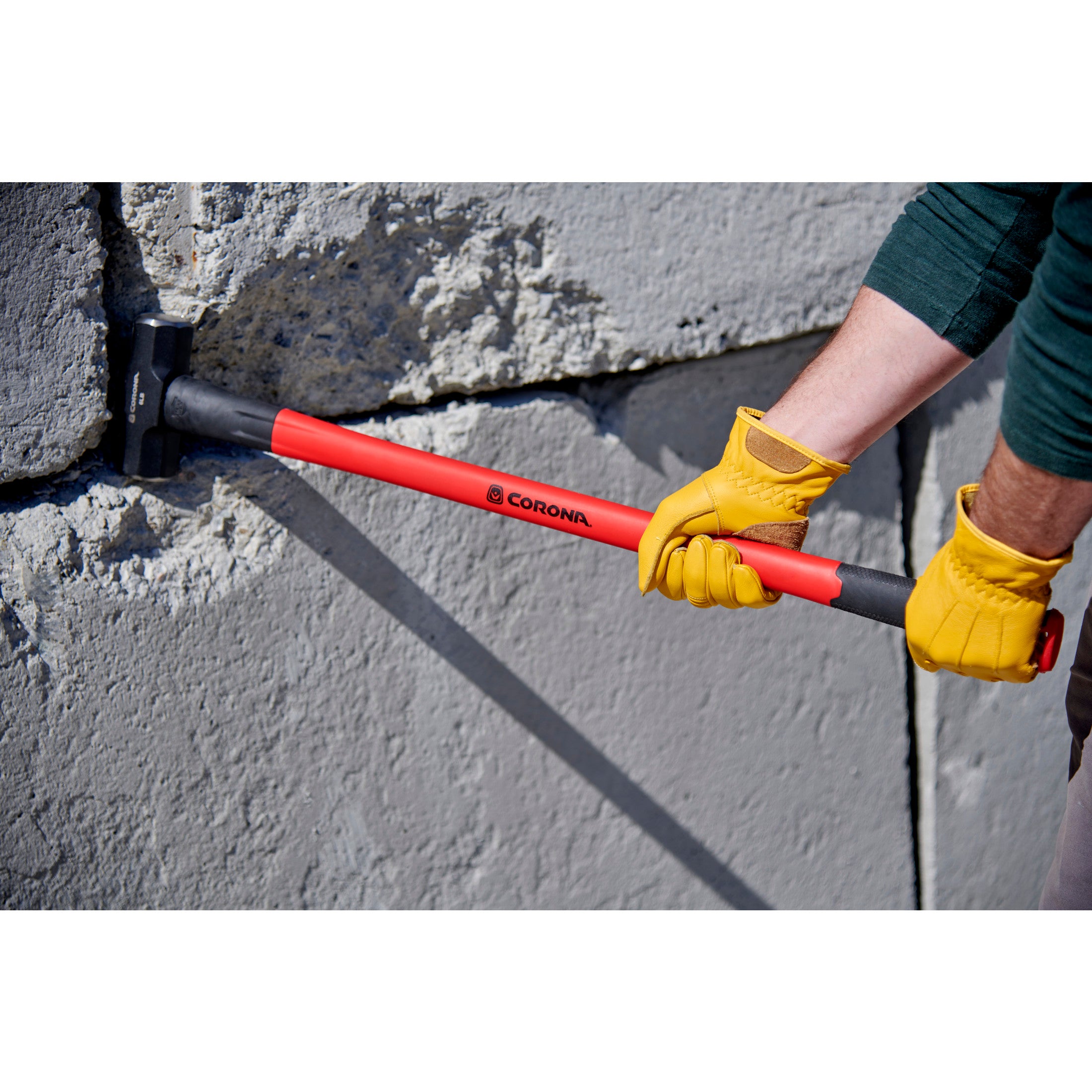 Sledge Hammer, 6 lb. Head, 36 in. Solid-Core Fiberglass Handle
