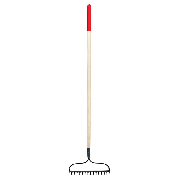 Forged Bow Rake, 16 in. Head, 16 Tines, Hardwood Handle