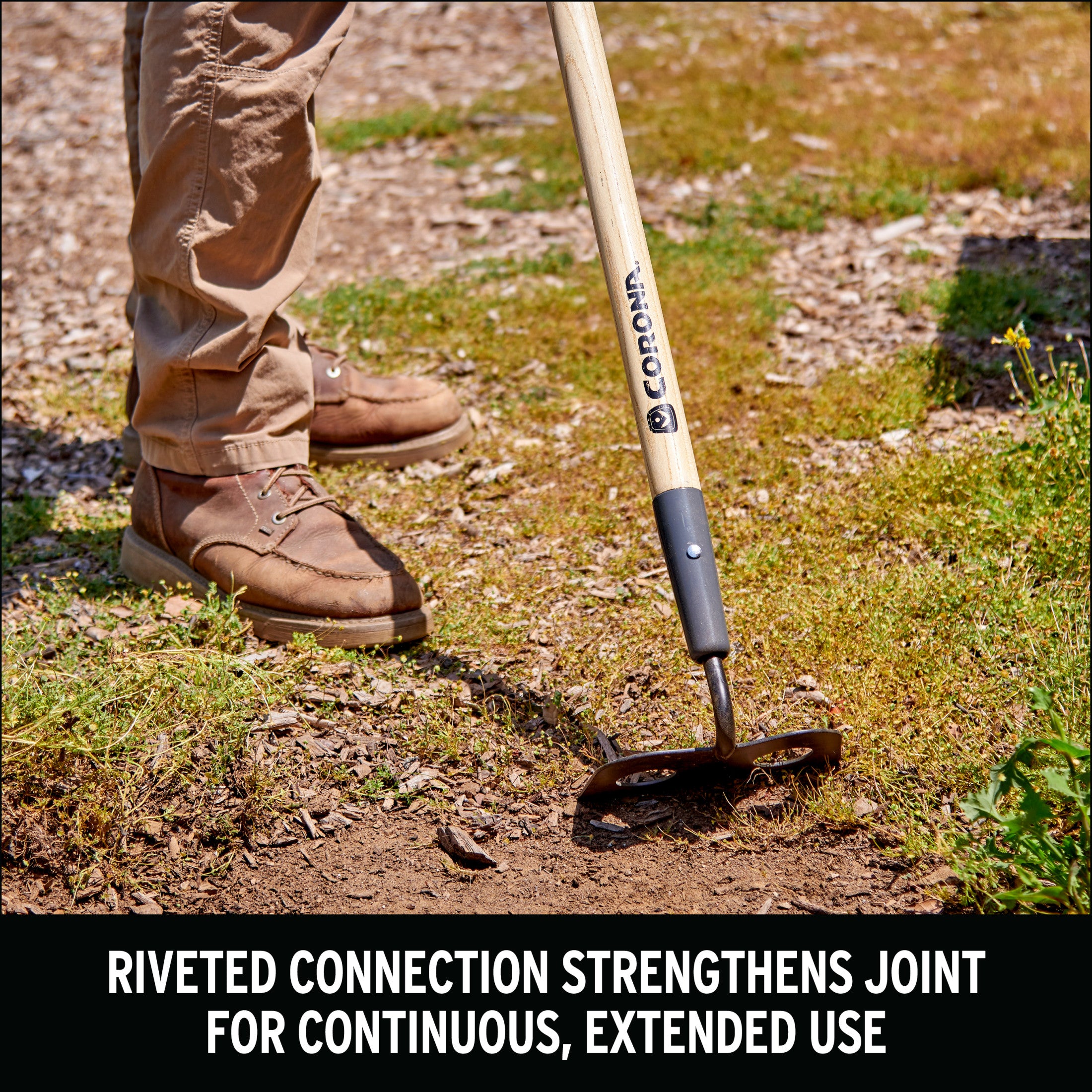 Forged Hardwood Handle Mortar Hoe, 7 in. | Corona Clipper Inc.