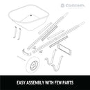 5 Cu. Ft. Steel Wheelbarrow in a Box-13