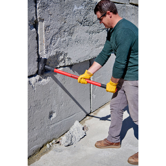 Sledge Hammer, 16 lb. Head, 36 in. Solid-Core Fiberglass Handle