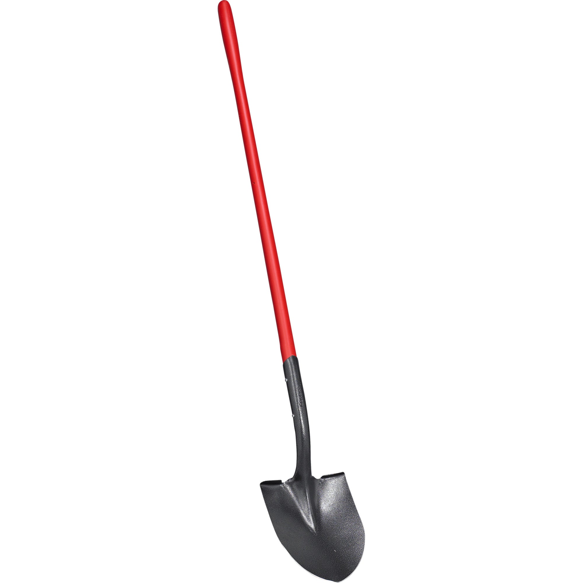 Closed-Back, Round Point Shovel, 14-Gauge, 12 in. Head, 48 in. Solid-Core Fiberglass Handle