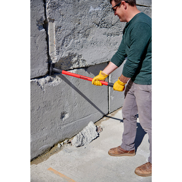 Sledge Hammer, 6 lb. Head, 36 in. Solid-Core Fiberglass Handle
