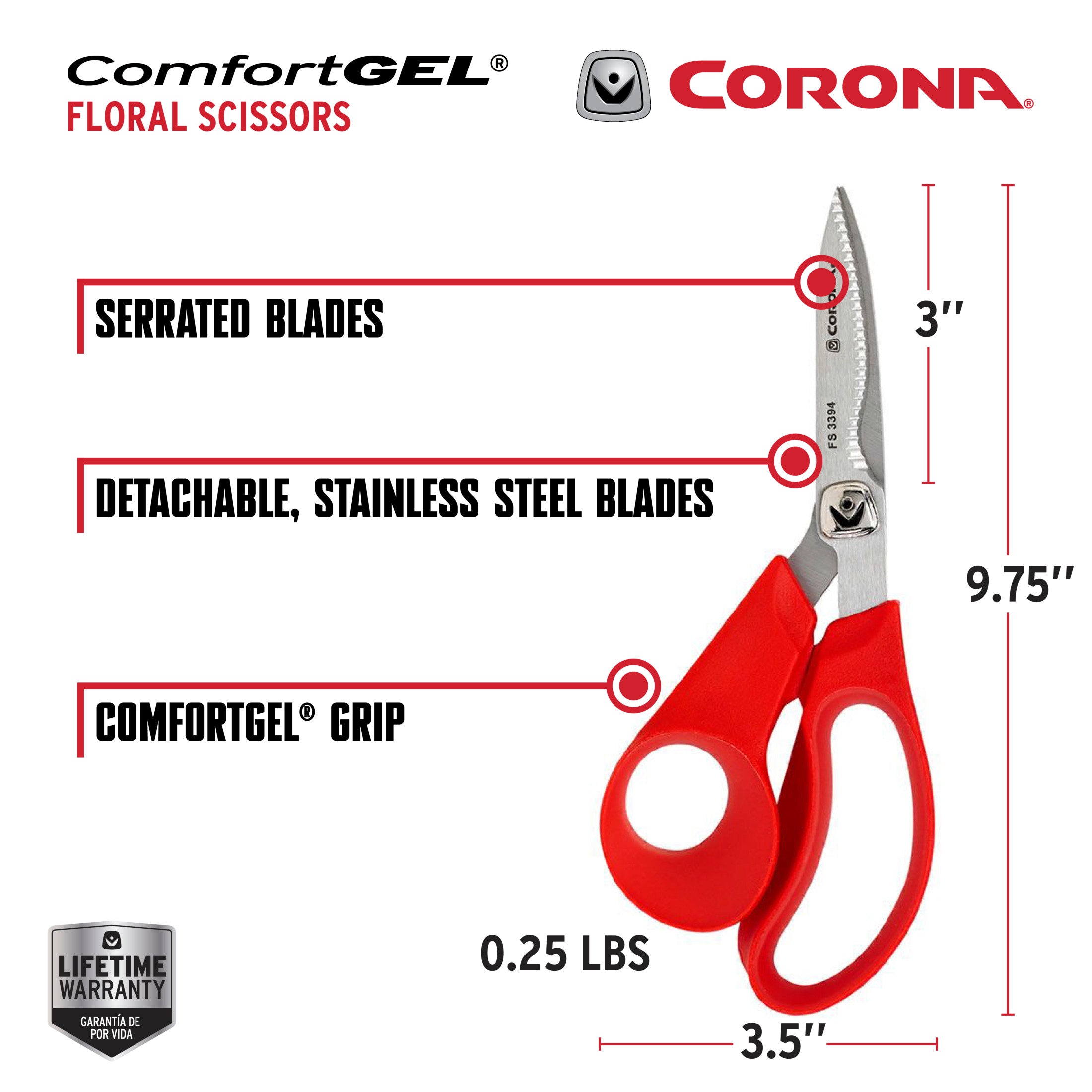 ComfortGEL® Floral Scissors | Corona Clipper Inc.
