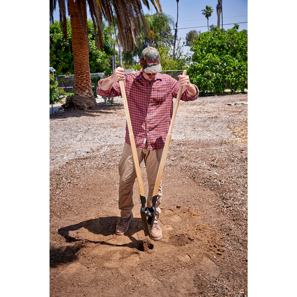 Hercules Pattern Post Hole Digger, 11-Gauge Steel, Hardwood Handles