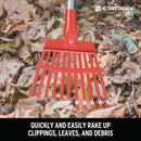 Fixed Tine Shrub Rake, 8 in. Head, 11 Tines, Aluminum Handle-6