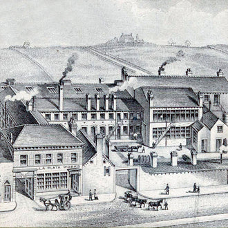 <h2><strong>1873</strong></h2><p>Still family-run, the prospering company builds La Plata Works at Malin Bridge in Sheffield. The new factory is next to the River Loxley, which provides the power for production, until electricity later takes over.</p>