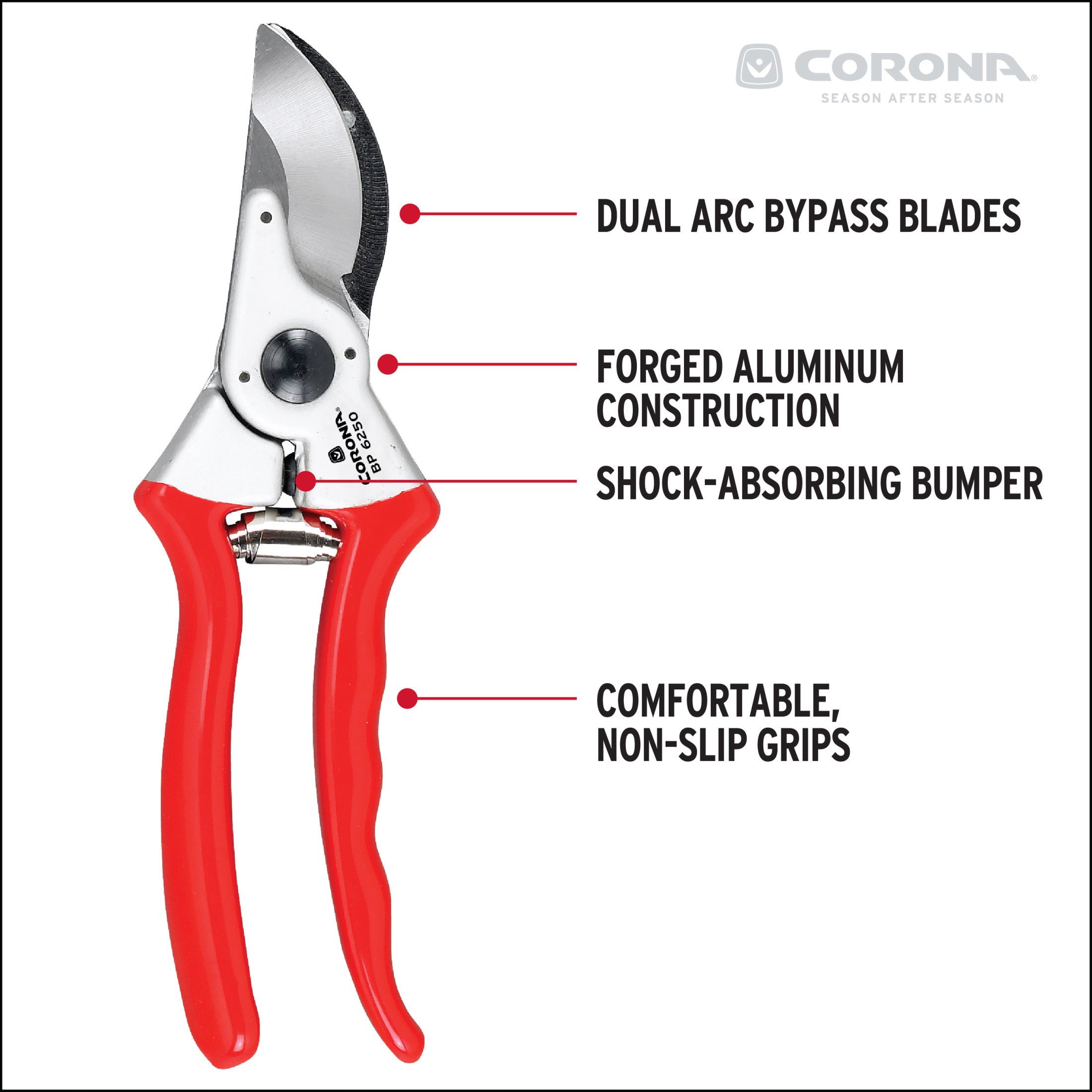 Aluminum Bypass Pruner, 1 in. Cut Capacity