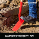 12-Gauge Trench Shovel, 35 Degree, 5 in. Hardwood Handle Poly Grip-10