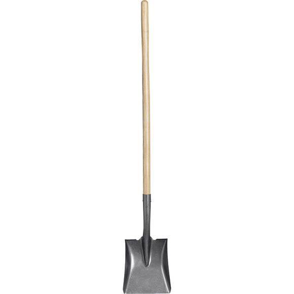 Square Point Shovel, 16-Gauge, 43 in. Wood Handle
