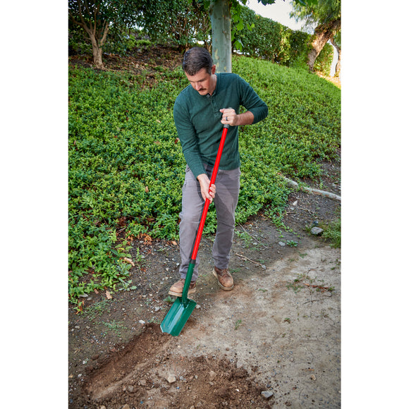 Trench Shovel, 35 Degree, 6 in. Head, Hollow Fiberglass Handle