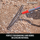 Forged Bow Rake, 16 Head, 16 Tines, Fiberglass Handle-8