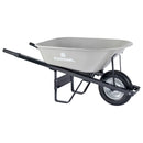 6 Cu. Ft. Steel Wheelbarrow, Steel Handles, Flat Free Tire-1