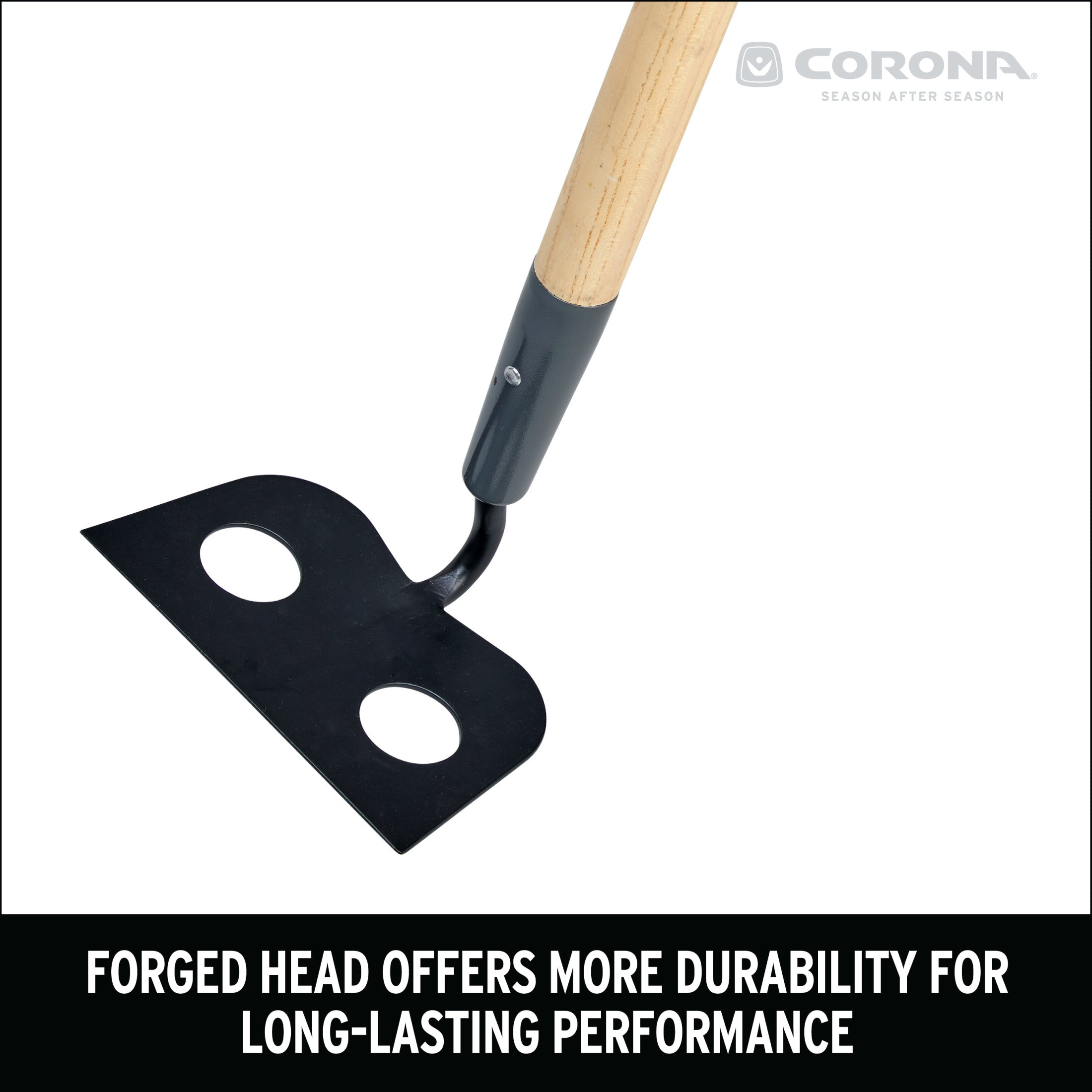 Forged Hardwood Handle Mortar Hoe, 7 in.