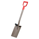 All-Steel 12-Gauge 12 in. Straight Blade Shovel, D-Grip Steel Handle-2