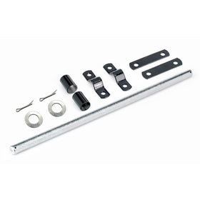 Replacement Axle Rod, Brackets and Plates, Spacers and Pins for Poly Wheelbarrow