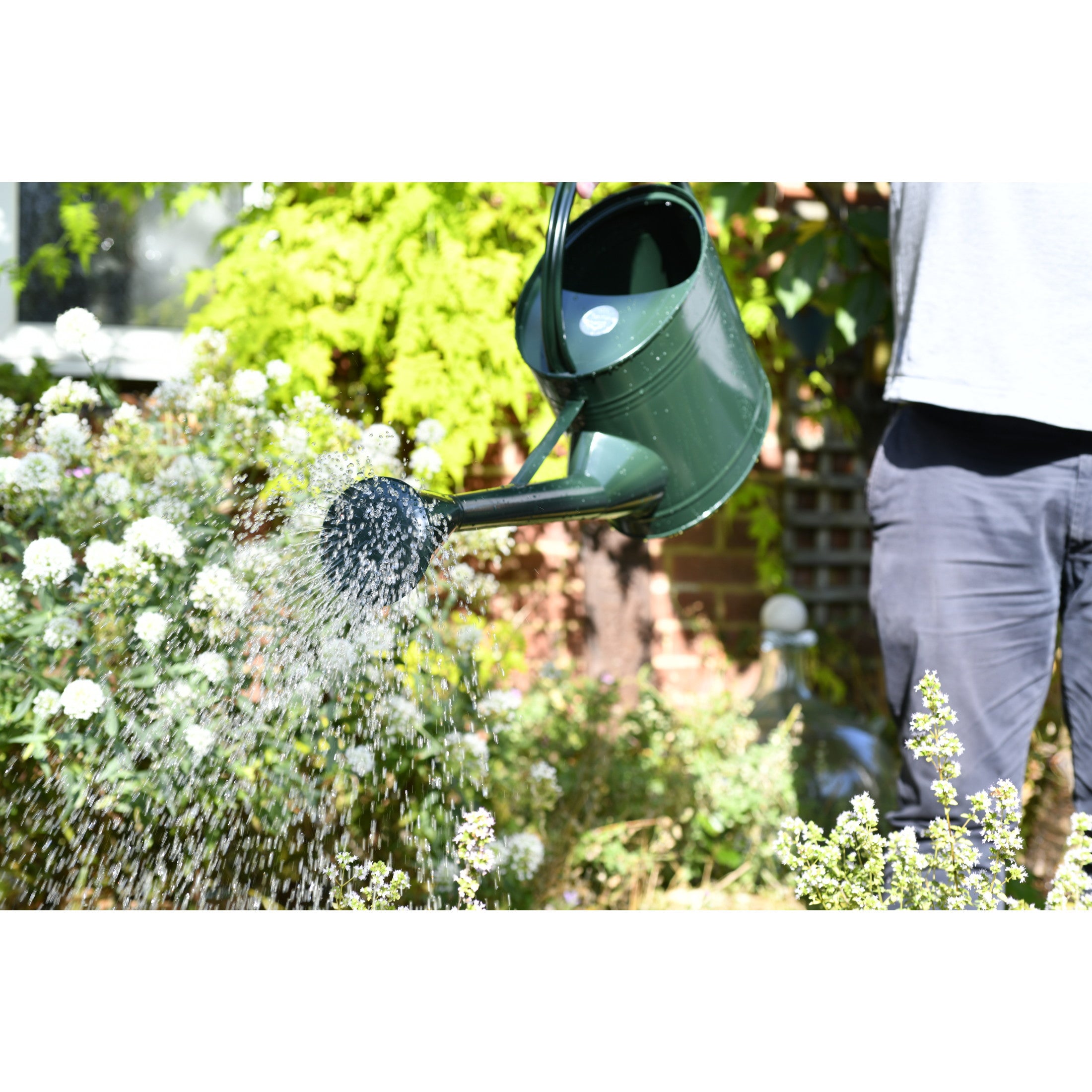 2.4 Gallon Watering Can, Galvanized Steel