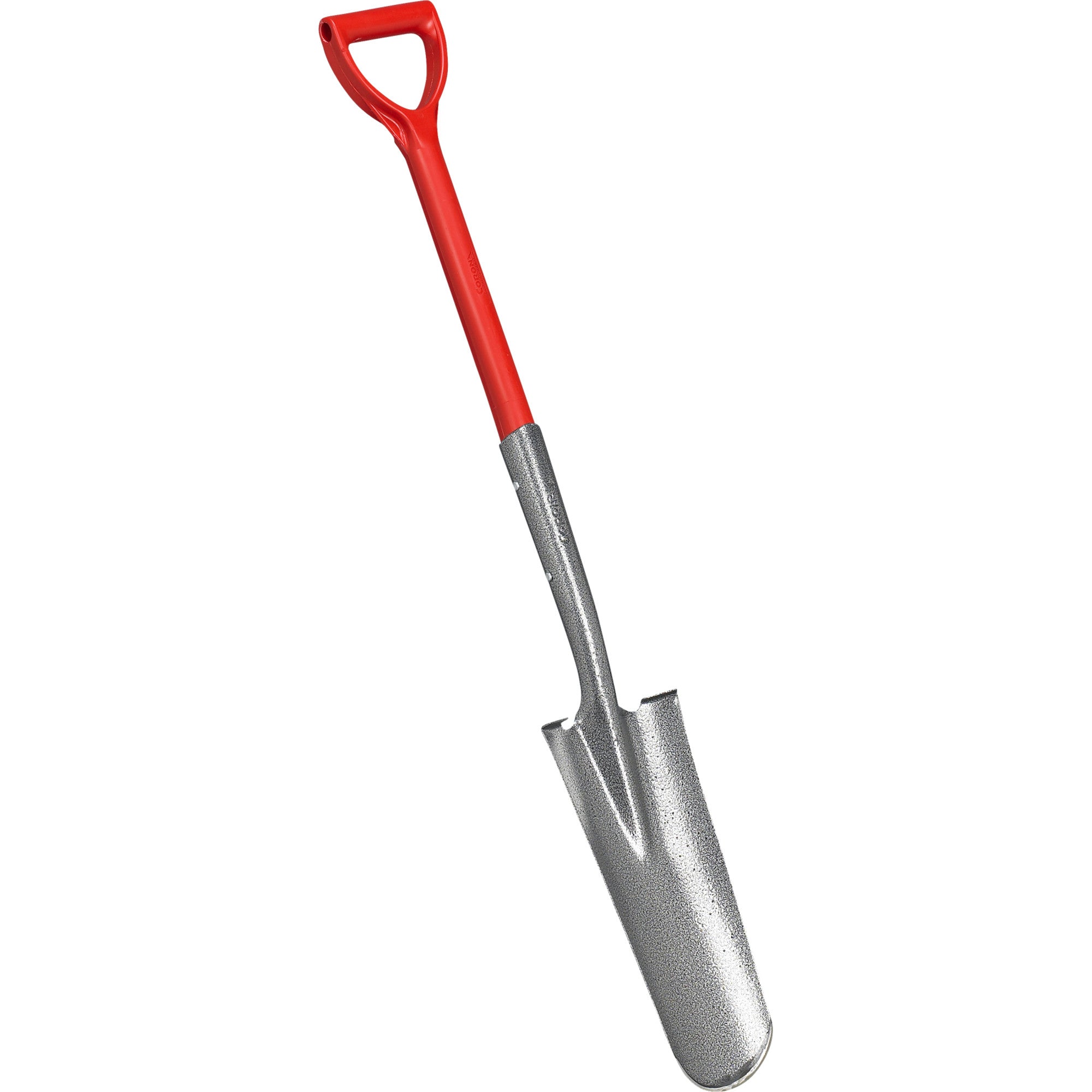 Closed-Back Drain Spade Shovel, 14-Gauge, 27 in. Solid-Core Fiberglass D-Grip Handle