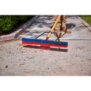24 in. Push Broom with Scraper Blade, 2-Bristle Design, Bamboo Handle-4