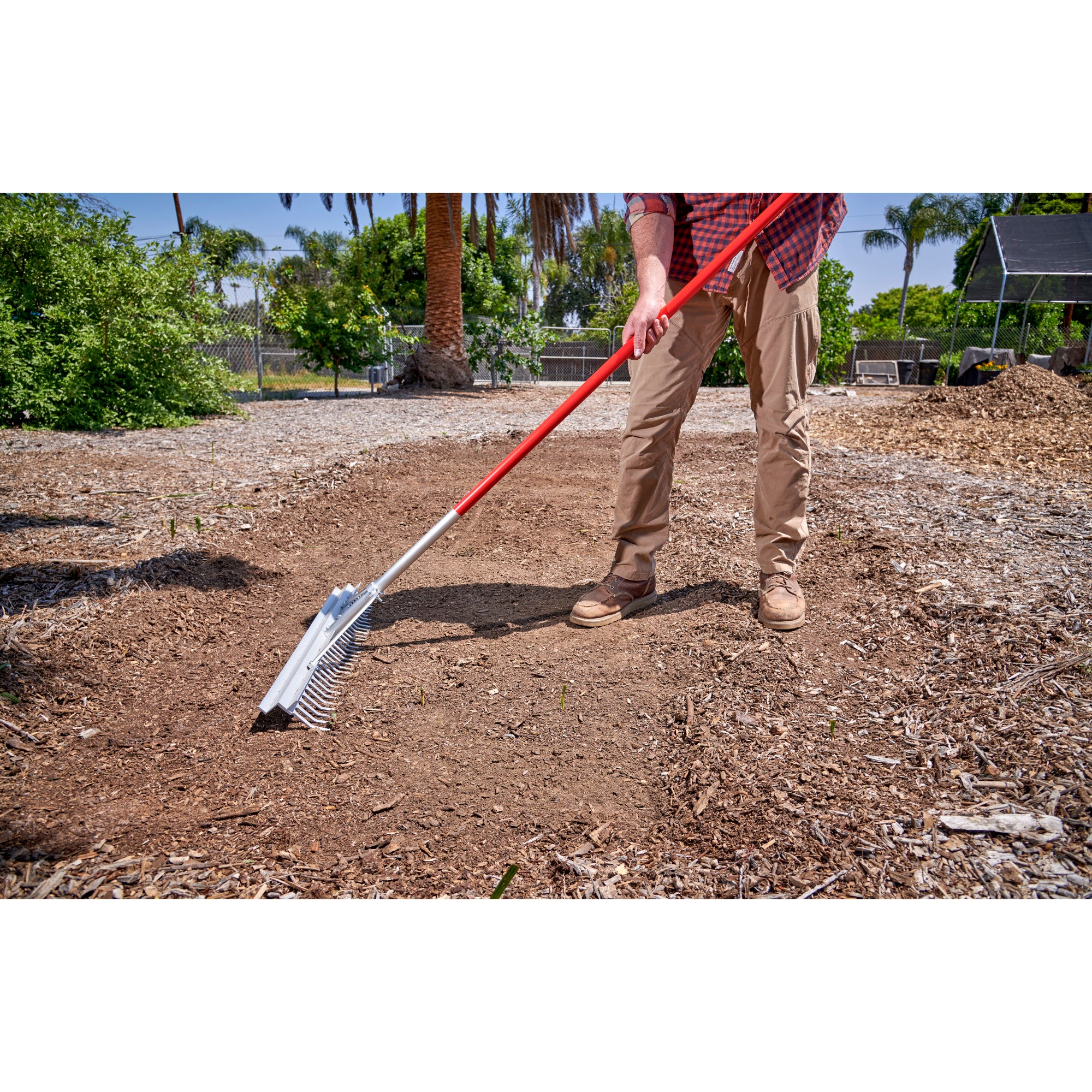 Full Aluminum Landscape Rake, 30 in. Head, 30 Tines