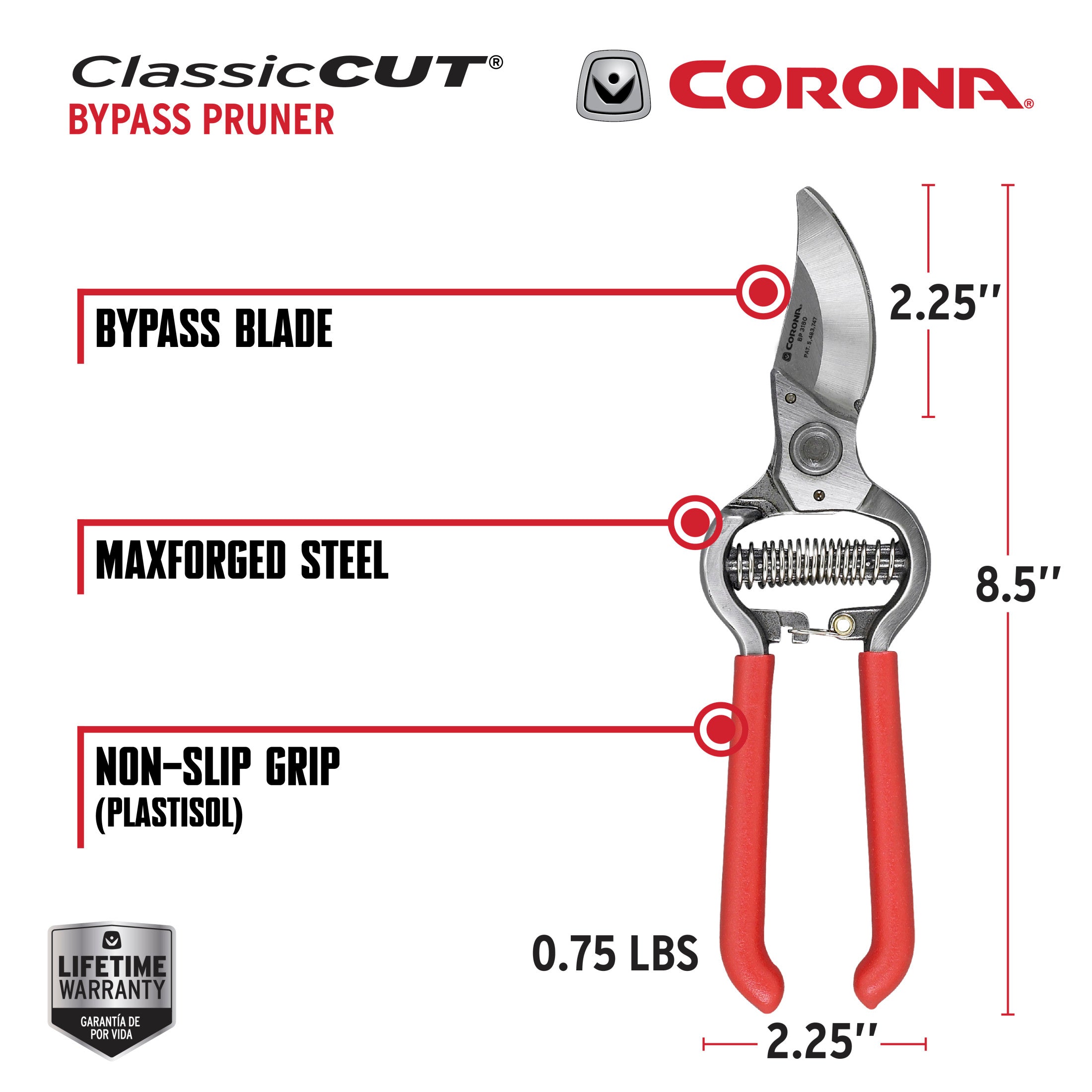 ClassicCUT® Bypass Pruner, 1 in. Cut Capacity