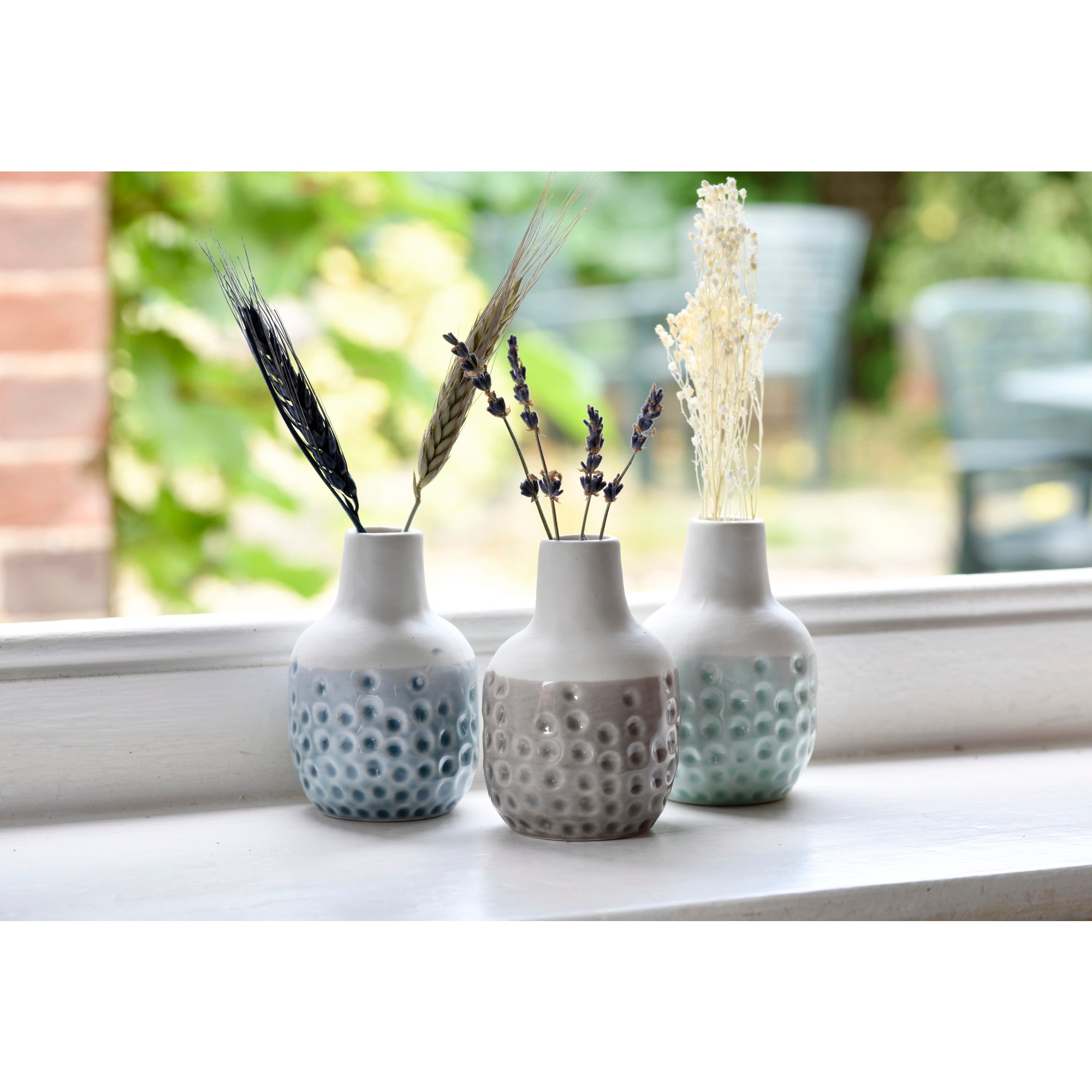 Dotty Mini Vase Trio Set