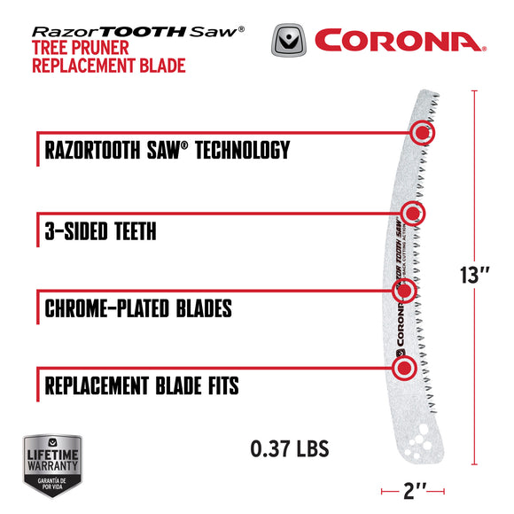 RazorTOOTH Saw® Tree Pruner Replacement Blade, 13 in.