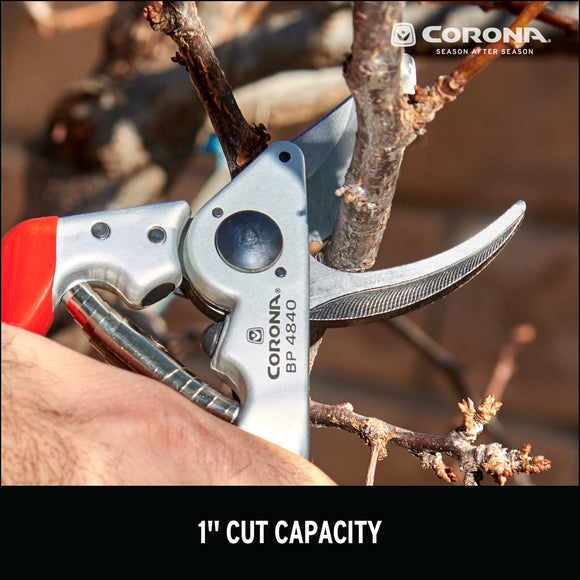 ALUMINUM Bypass Pruner - 1 Inch, Rolling Handle