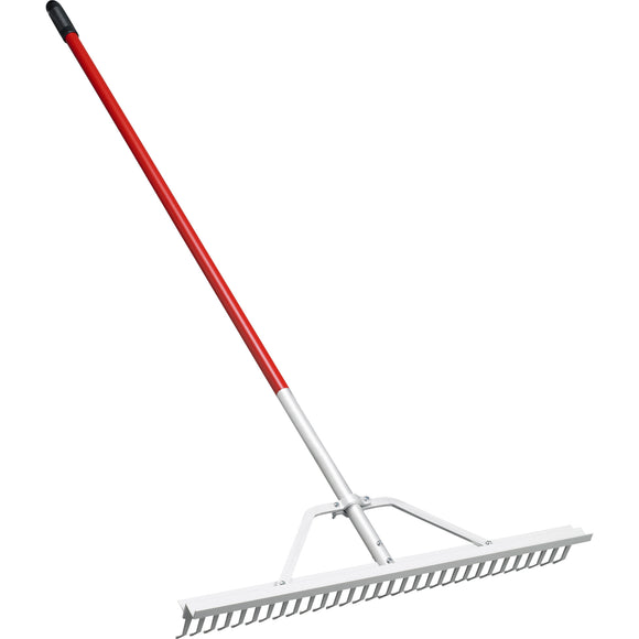 Full Aluminum Landscape Rake, 30 in. Head, 30 Tines