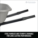 6 Cu. Ft. Poly Wheelbarrow, Steel Handles, Pneumatic Tire-12