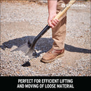 Boron Steel 14-Gauge Square Point Shovel, D Grip Hardwood Handle-8